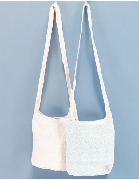Authentische Hanf-Hippie-Tasche: Indische Handwerkskunst und optimaler Platz
