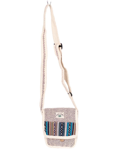 Bolsa Crossbody Unissex de Cânhamo com Aba -...