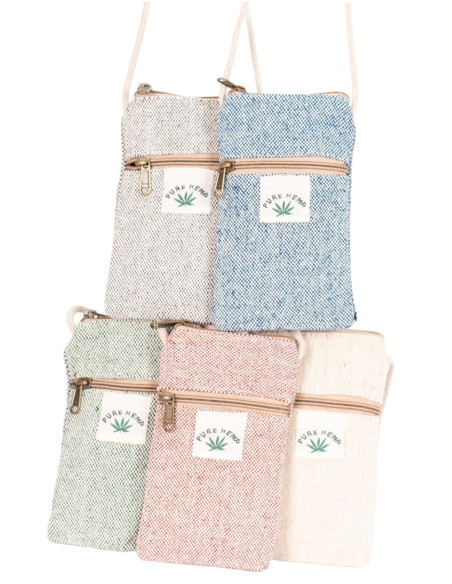 Sac à bandoulière en chanvre pour téléphone portable : style et durabilité