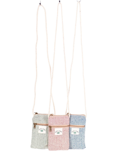 Sac à bandoulière en chanvre pour téléphone portable : style et durabilité