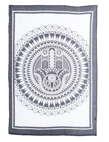 Black and White Hamsa Hand... 2