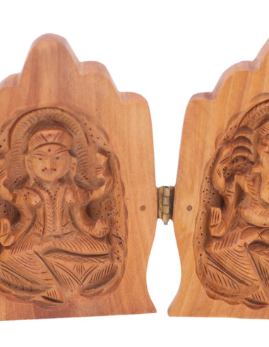 Statue von Hamsa-Händen mit Ganesha und Lakshmi...