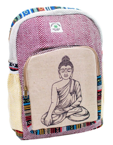 Unisex Ethnic Hemp Backpack: Authentic Indian...
