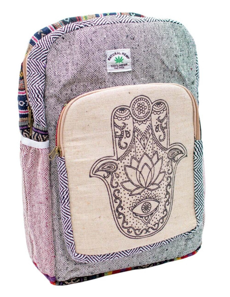 mochila-cañamo-mano-hamsa-ecofriendly