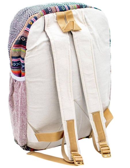 Zaino unisex in canapa Kimago : esclusività e artigianato indiano nella moda etnica