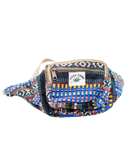Borsa da cintura unisex in canapa: artigianato indiano unico, versatile e autentico