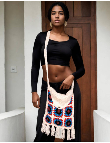 bandolera-boho-tejida-lana-flecos 2