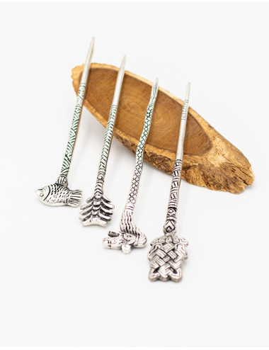 Bastão de cabelo de metal... 2