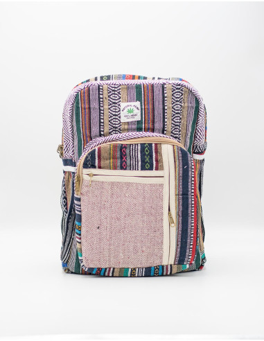 Kimago Unisex Handgefertigter Hanf-Rucksack mit...