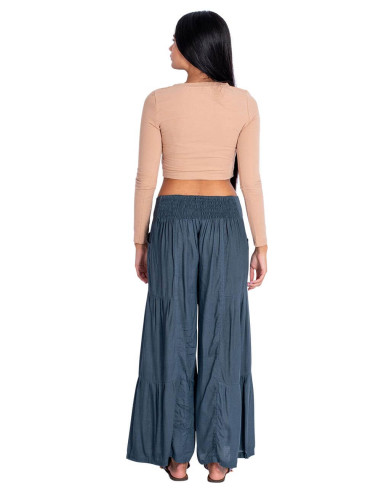 Pantaloni lunghi grigi Kimago : eleganza...