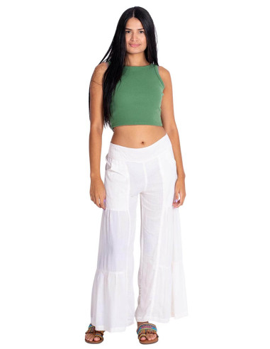 Calça Longa Kimago Off-White – Boêmia, Macia e...