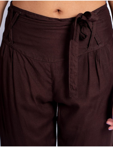 Chocolate Brown Capri Pants – Indian...