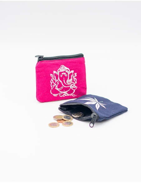 Borsa etnica in cotone con stampe spirituali indiane