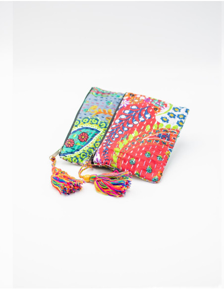Grande trousse de toilette Kimago – Artisanat indien et tissus imprimés uniques