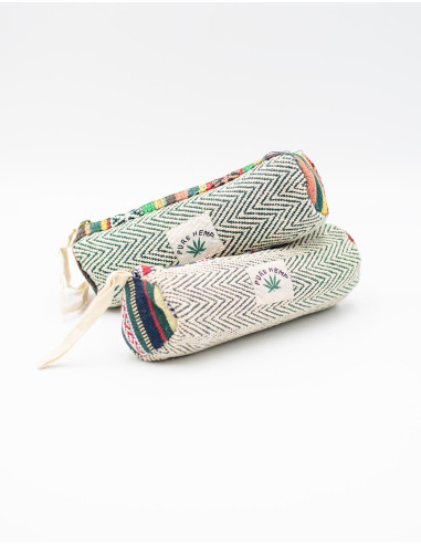 Caixa cilíndrica de cânhamo Kimago – Artesanato...