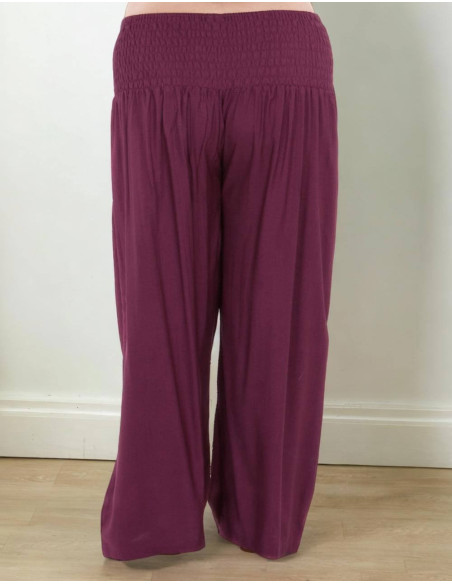 Pantalon droit en rayonne grande taille – Confortable et polyvalent, style ethnique indien