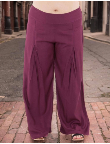 Pantalon droit en rayonne... 2
