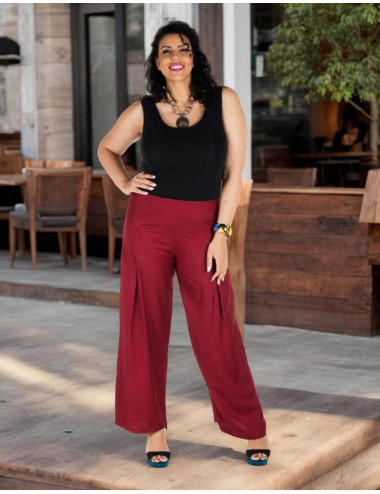 Plus size straight-leg...