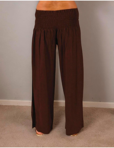 Pantalon droit en rayonne grande taille –...