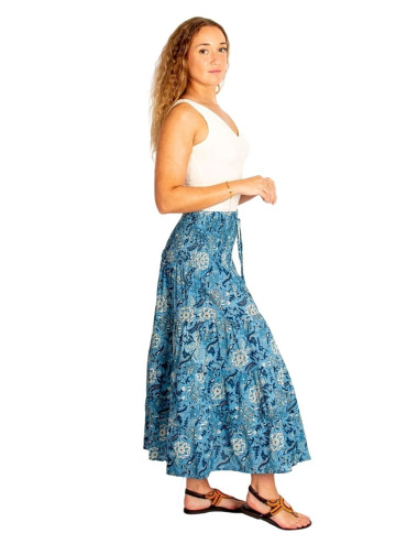 Falda larga boho de algodón... 2