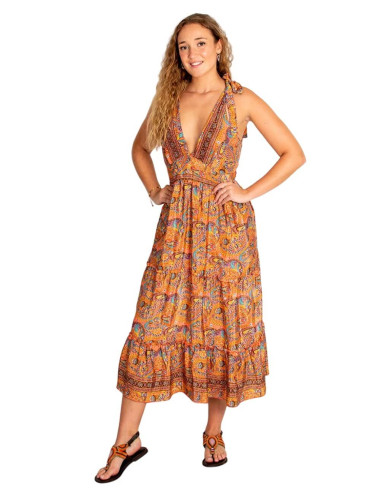Abito in seta hippie boho –... 2