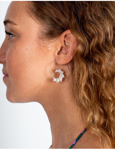 pendientes-plateados-artesanales-hojas-kimago