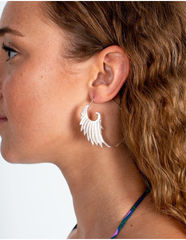Handmade wing earrings