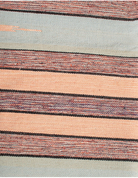 Tappeto etnico fatto a mano dall'India - Realizzato con tessuti riciclati e colori unici