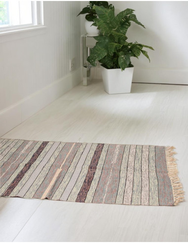 Tapis ethnique fait main en Inde – Fabriqué...
