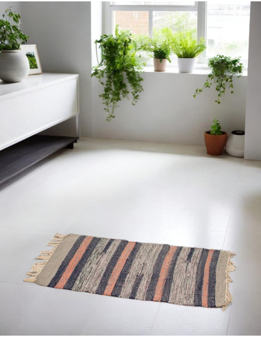 Handwoven Indian ethnic rug – Unique colors and...