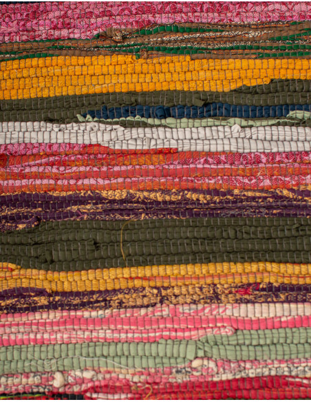 Tapis indien ethnique bohème fait main – Couleurs aléatoires