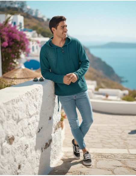 Felpa fatta a mano di pregio – moda etnica indiana in cotone