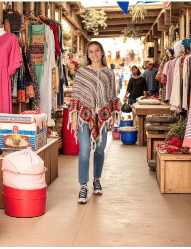 Handmade triangular poncho...
