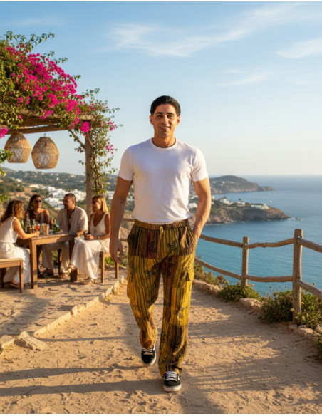 Pantaloni hippie patchwork fatti a mano - Fatti a mano in India