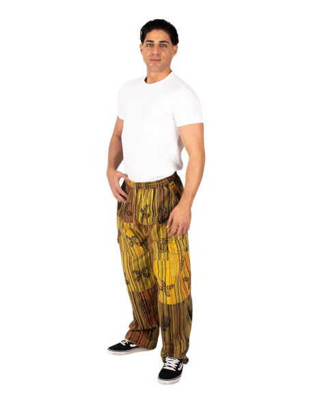 Pantaloni hippie patchwork fatti a mano - Fatti a mano in India