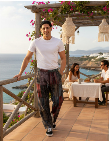 Pantalon hippie patchwork...