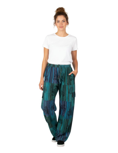 Handmade patchwork hippie trousers – Green or...