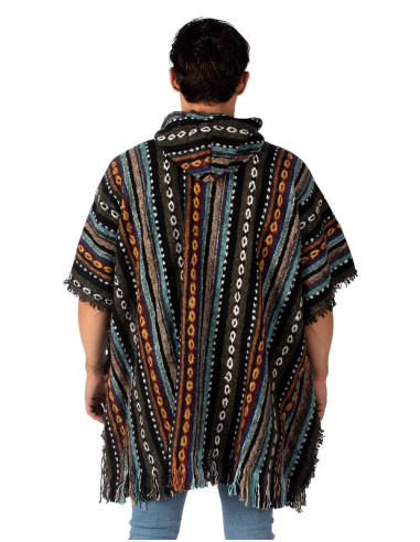Poncho quadrato unisex fatto a mano con...