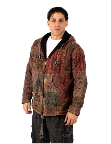 HSU0011 - Giacca patchwork unisex Kimago con...