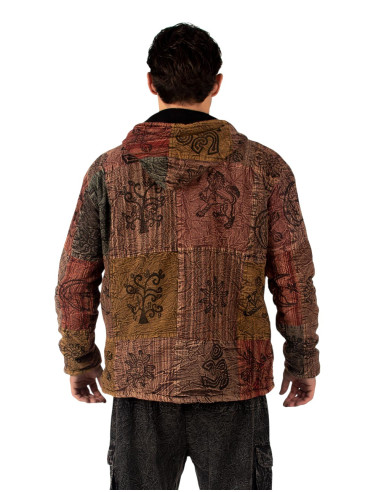 HSU0011 - Giacca patchwork unisex Kimago con...