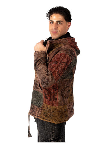 HSU0011 - Jaqueta Kimago Unissex Patchwork com...