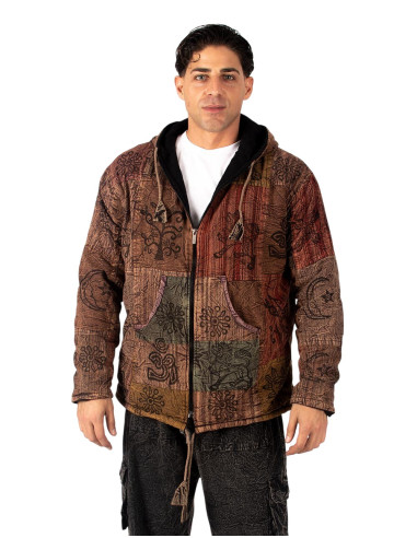 HSU0011 – Kimago Unisex-Patchworkjacke mit...