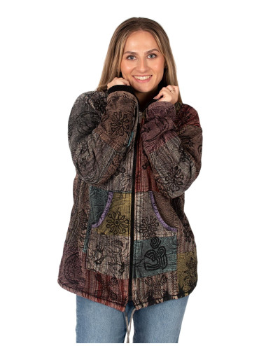 Unisex-Patchworkjacke im... 2