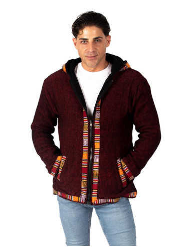 chaqueta-ribetes-naranja-rojo-india
