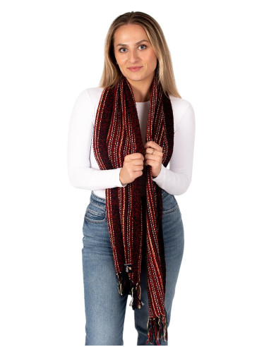 Handgefertigter Baumwollschal, handgestrickt in...