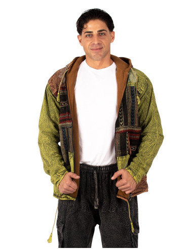 Veste patchwork faite main avec doublure...