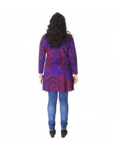 Tunika-Hippie-Zukunft-Mama-Big-Size-Violett 2