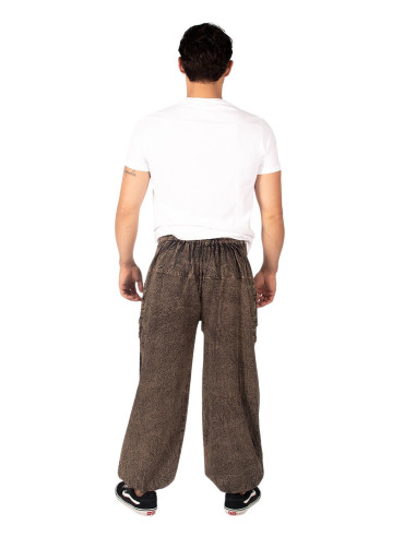 Pantalon sarouel unisexe en coton de...