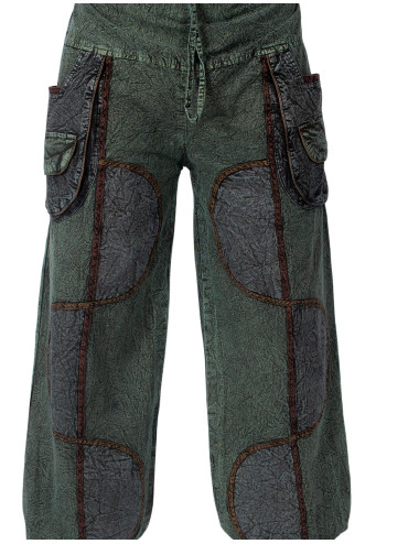 Unisex green cotton harem... 2