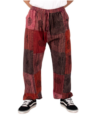 Unisex-Haremshosen aus Patchwork in...